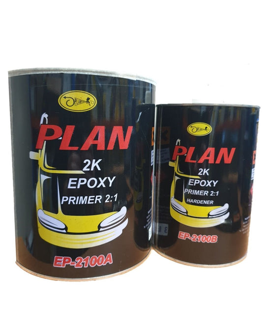PLAN 2K Epoxy Primer - 5.5L Kit (3.7L+1.8L) 2:1