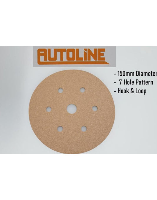 Autoline Gold 150mm Sanding Discs - P40 (7H)