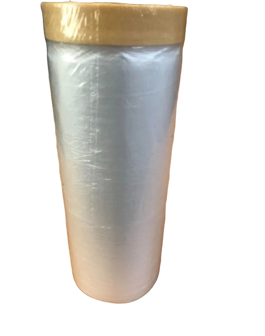 Pre-Taped Masking Film - White