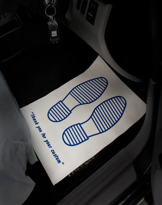 DISPOSABLE FLOOR MAT PRINTED FEET-250