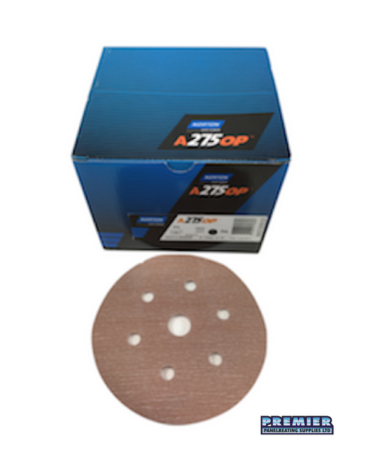 Norton Speedgrip 150mm Velcro Discs P40-P60- (x50)