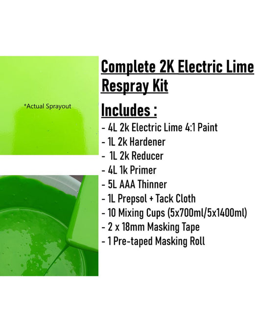 15L Lime 2k Respray Kit