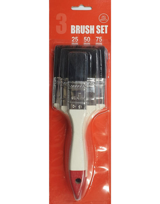 3 Piece Chip Brush Set - 25mm, 50mm and 75mm