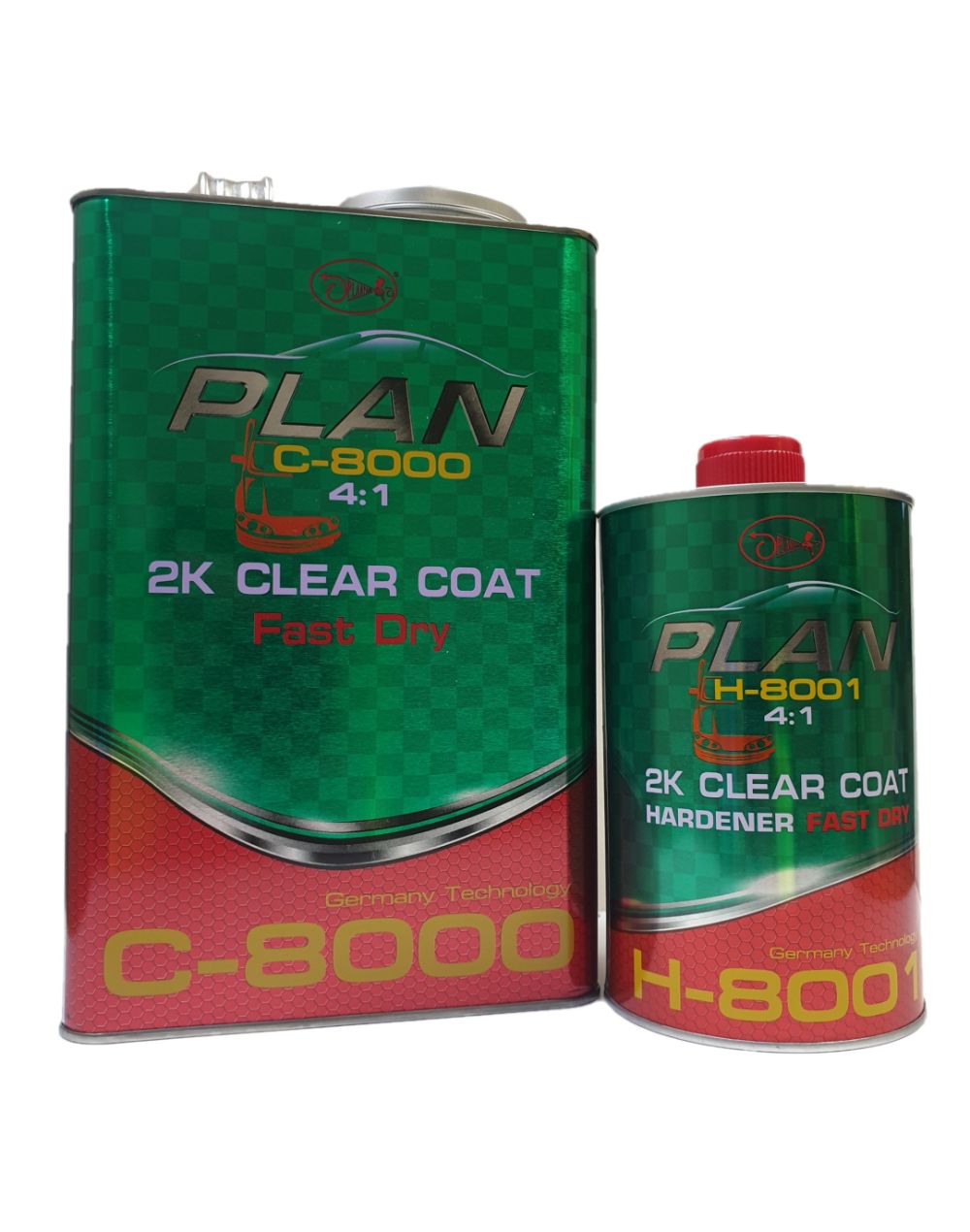 PLAN C8000 4:1 2K Clear Coat 4L kit