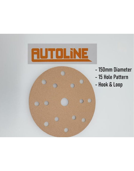 Autoline Gold 150mm Sanding Discs  (15H)