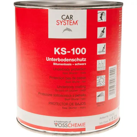 Car System BITUMEN BLACK BRUSHABLE UNDERSEAL 1LT